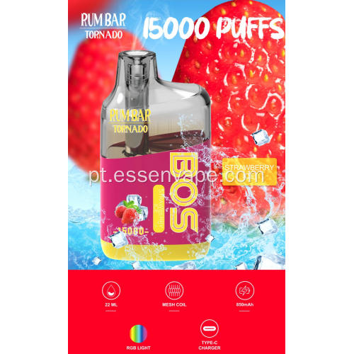 Rum Bar Tornado 15000 Puffs Vape por atacado